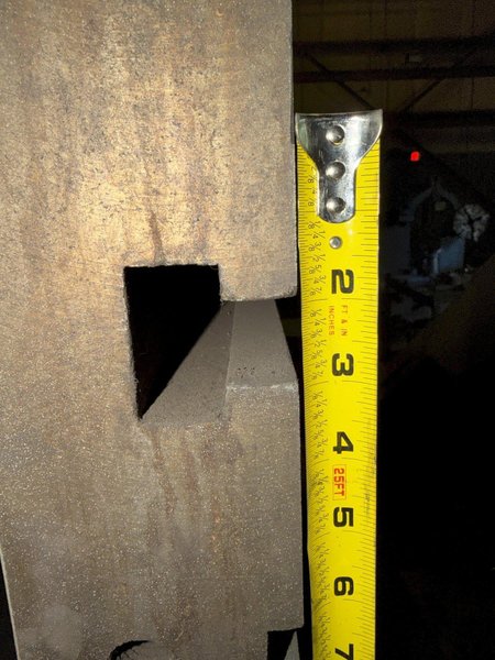 90" WIDE X 120" TALL T-SLOTTED ANGLE PLATE. STOCK #0548426