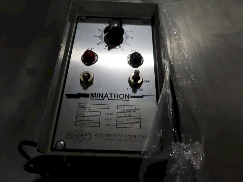 Suburban Tool EMCR-1218-L Fine Line Electro Magnetic Chuck with Minatron C2VRS-82-11 Control Unit- Auction Item