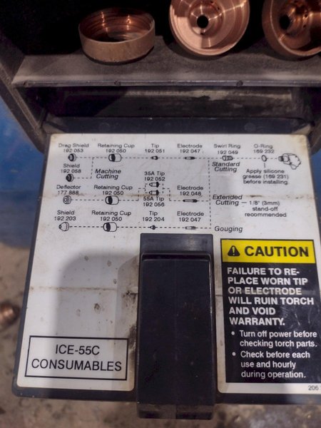 55 AMP MILLER SPECTRUM 2050 DC PLASMA CUTTING SYSTEM WITH AUTO-LINE: STOCK #18703