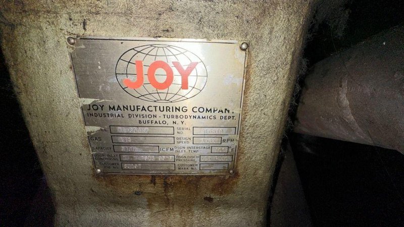 700 HP Joy Centrifugal Turbo- Air Air Compressor, Model TA-30