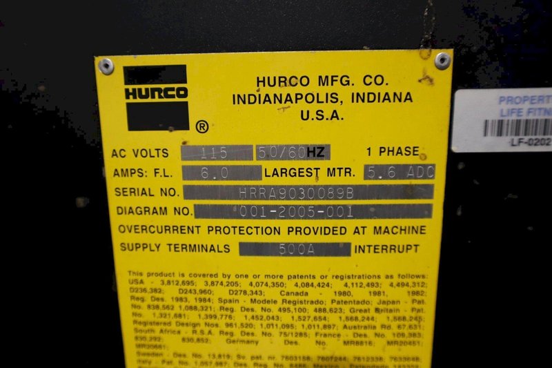 Hurco PA65-25 CNC Hydraulic Press Brake, 71 Ton x 98&quot;, Hurco AutoBend 7 Control and Back Gauge, Large Assortment of Dies