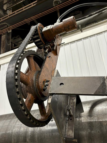 30,000 LB X 60&quot; SESCO MODEL #55-523 MOTORIZED COIL REEL UNCOILER W/ COIL CAR: STOCK #21952