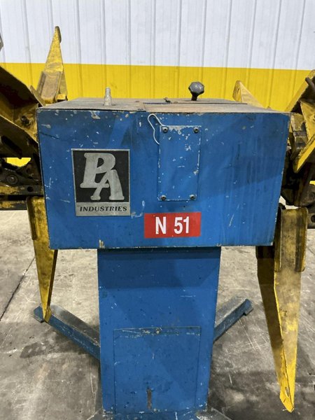 2,800 LB X 12" PA INDUSTRIES MODEL #DSRA-2800 DOUBLE END UNCOILER COIL REEL: YOBRO #26132