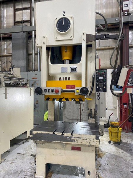 150 Ton AIDA NC1-150(2) Gap Press For Sale, Year 2000