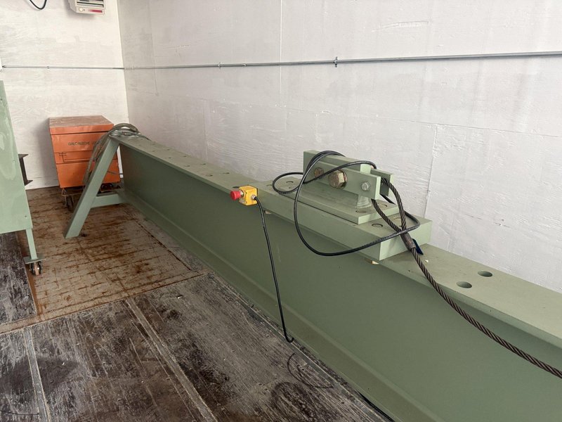 200 TON X 15' BEECHE WIRE CABLE FORCE TENSILE HYDRAULIC TEST BENCH, WITH CONTROLLER &amp; DISPLAY, NEW 2020: YOBRO #25186