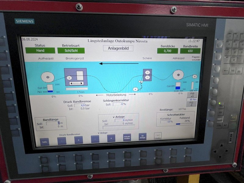 TILGERT - BURGHART &amp; SCHMIDT 650MM, DOUBLE PIT, PRECISION SLITTING LINE