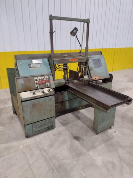 16" x 20" W.F. WELLS MODEL #F-16-2 HYDRAULIC  TWIN POST HORIZONTAL BANDSAW: STOCK #20094