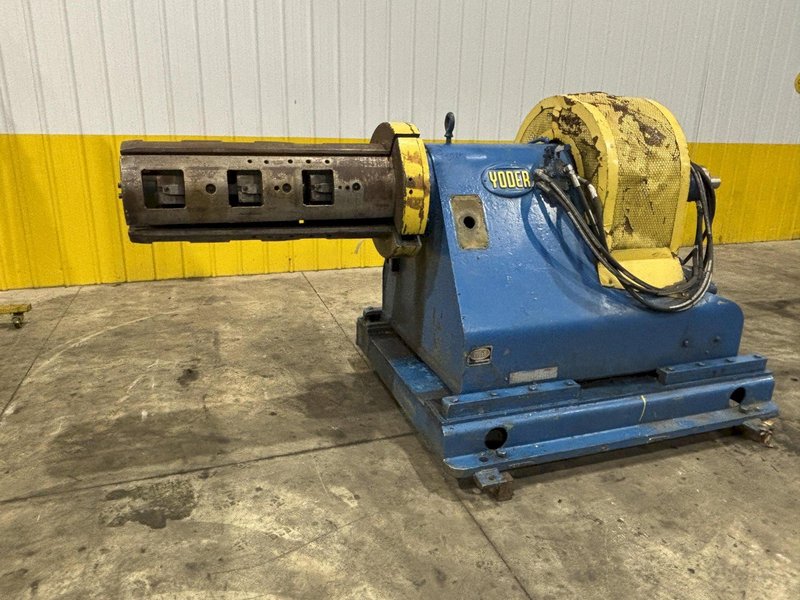 10,000 LB X 36” YODER MOTORIZED UNCOILER COIL REEL: STOCK #22950