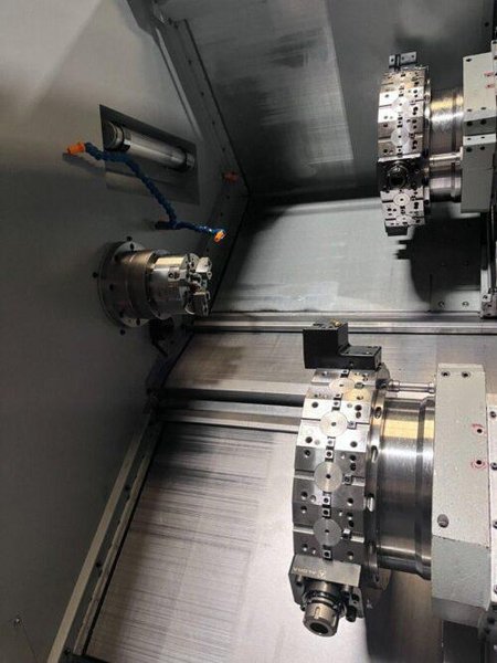 Accuway UZ-2000T2Y CNC Lathe – Y Axis Twin Spindle Twin Turret