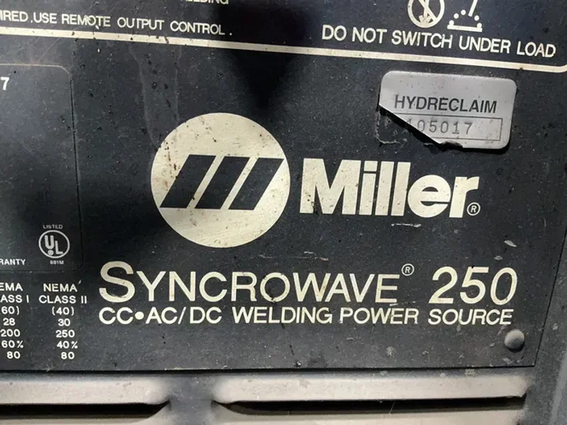 Miller  Welder W/ Cooler - Syncrowave 250