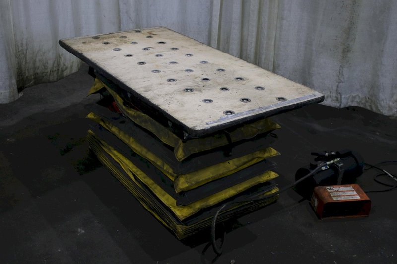 660 LBS BISHAMON SCISSOR LIFT TABLE HYDRAULIC: STOCK #74802