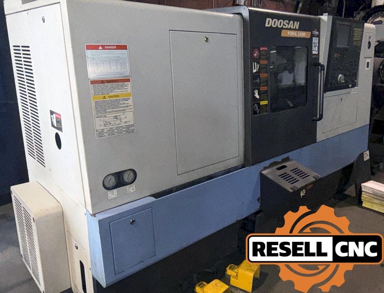 2008 Doosan Puma 240MB CNC Live Tool Lathe