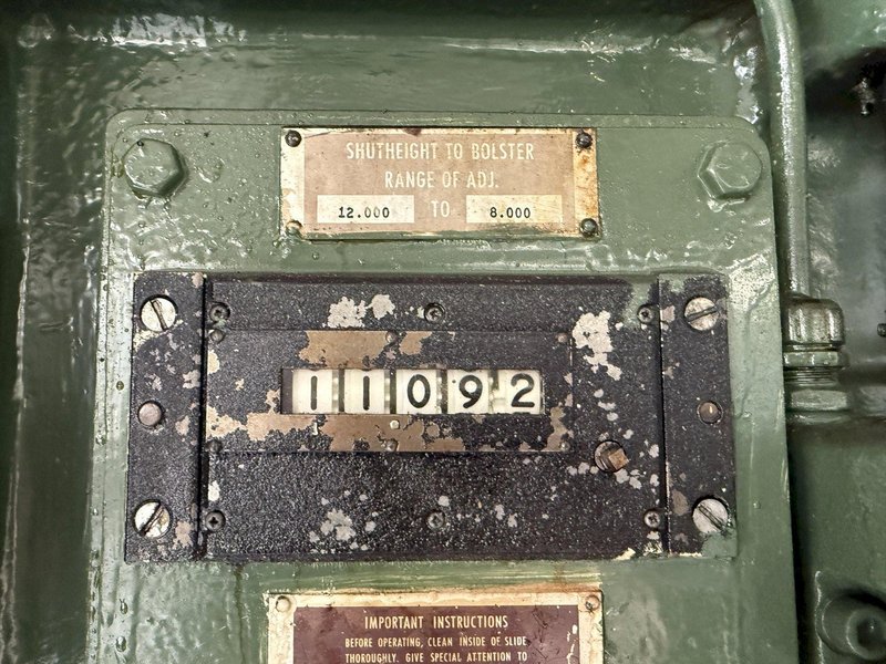 75 TON MINSTER MODEL P2-75 STRAIGHT SIDE PRESS, 3" STROKE: YOBRO #26206