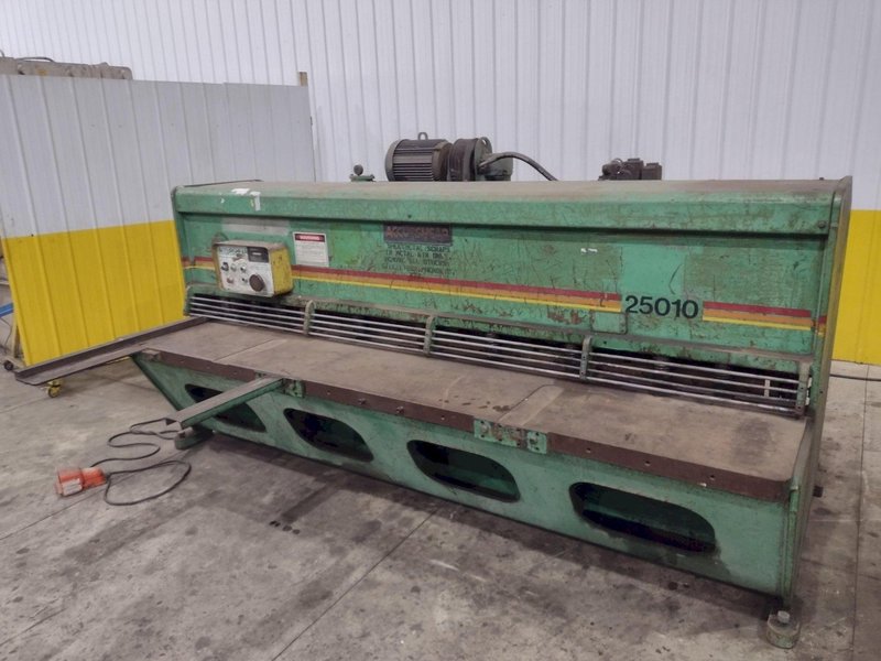 10&#039; X 1/4&quot; ACCURPRESS MODEL #825010 LP HYDRAULIC SHEAR: YOBRO #24451