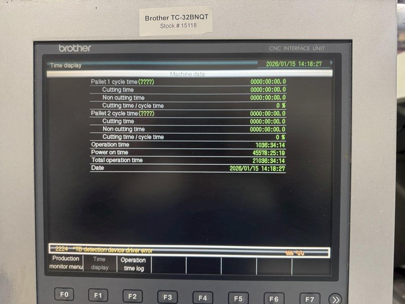 Used Brother TC-32BN QT 4-Axis CNC Drill &amp; Tapping Center For Sale 2016