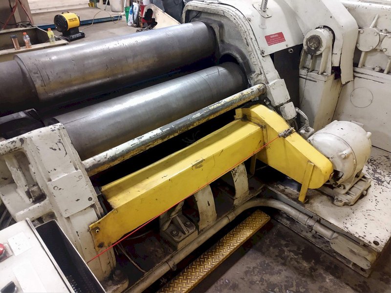 50" X 7/8" WEBB MODEL #9L PLATE BENDING ROLL. STOCK #1120924