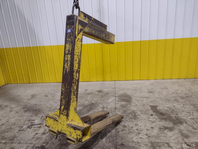 2,000 LB x 42&quot; x 48&quot; NATIONAL IND PALLET LIFTER CRANE ATTACHEMENT: STOCK #22369