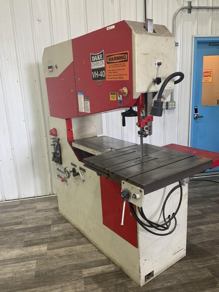 40" DAKE JOHNSON MODEL: VH-40 VERTICAL BANDSAW: STOCK #81219