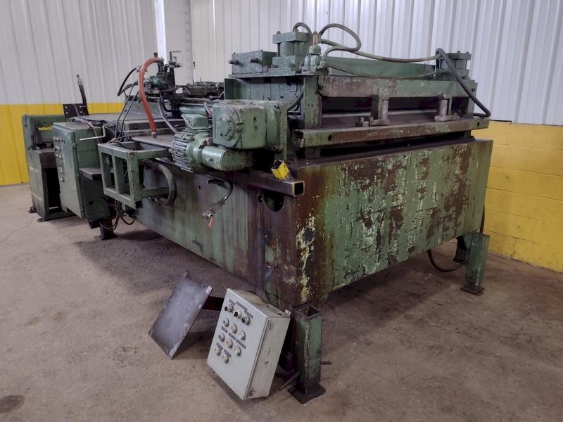 54" X 10 GAUGE DALLAS AIR FEED WITH EDWARDS SHEAR CUT TO LENGTH LINE: STOCK 15968