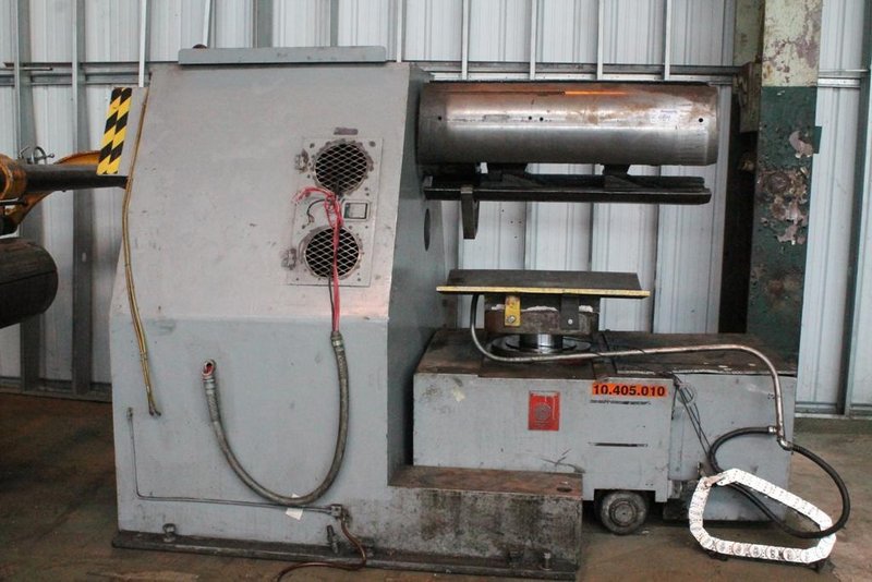 20,000 LBS X 42' AUTOMATIC FEED MOTORIZED COIL REEL &amp; CAR: STOCK #64188