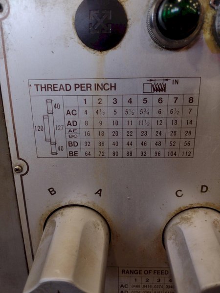 13&quot; X 36&quot; SOUTHBEND MODEL #G-26T ENGINE LATHE: STOCK #17217