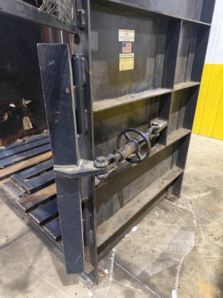 84" X 48" X 48" JV MFG MODEL #DXR-84 CRAM-A-LOT VERTICAL HYDRAULIC CARDBOARD BALER: YOBRO #24667