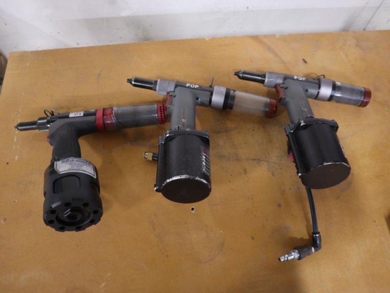 Pop ProSet 2500 Pneumatic Rivet Guns (2) and (1) ProSet XT1- Auction Item
