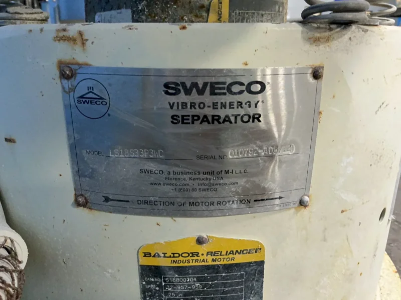SWECO SEPARATOR  -  LS18S33P3WC
