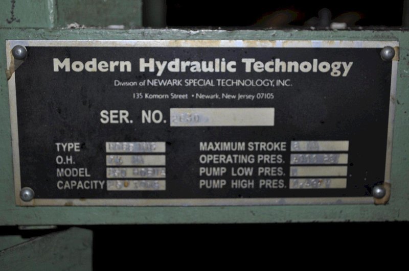 250 TON MODERN HYDRAULIC HOBBING PRESS