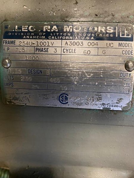 20 Ga. Engel 1-1/8&quot; Bar Slip Rollformer Model 1240