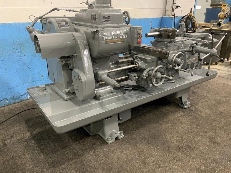 #5 WARNER &amp; SWASEY MODEL #1470 RAM TYPE TURRET LATHE: STOCK #80661