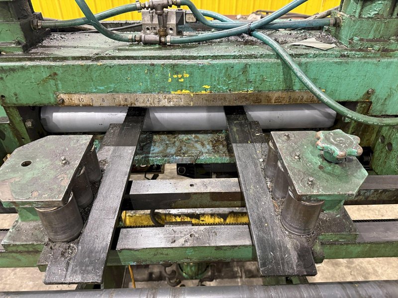 10,000 LBS X 24" X .105" ROWE ENTRY SERVO FEED LINE, COIL CAR, REEL, STRAIGHTENER, INDRAMAT SERVO FEED: YOBRO #24518