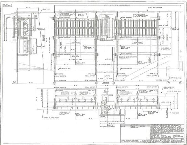 162&quot; WIDE X 6 WHEEL PANGBORN SHOT ROTOBLAST MODEL #ES-1923 TOP &amp; BOTTOM PLATE BLAST CLEANING SYSTEM: STOCK #13319