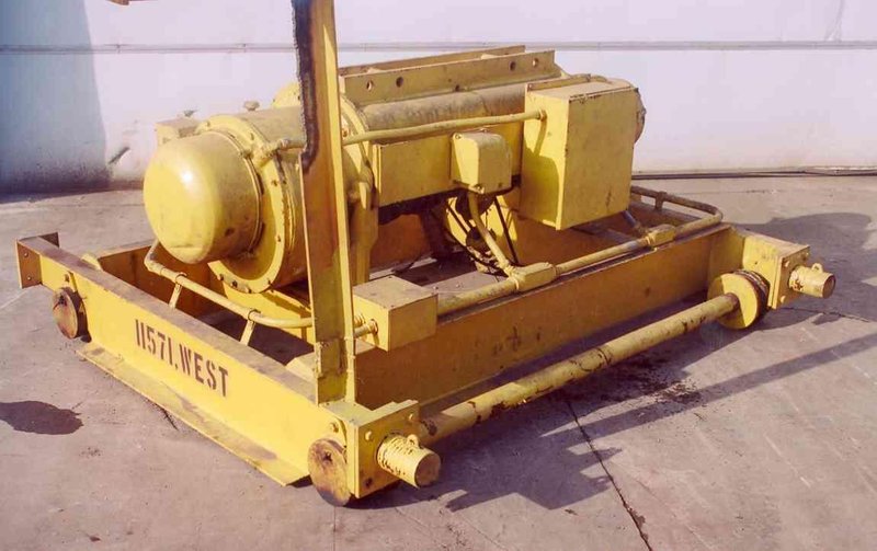 5 TON P &amp; H ELECTRIC HOIST WITH POWER TROLLY: STOCK #17650