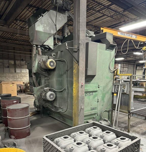 36&quot; X 72&quot; GOFF MODEL #3672D SPINNER HANGER SHOT BLAST CLEANING SYSTEM, NEW 2006: STOCK #22470