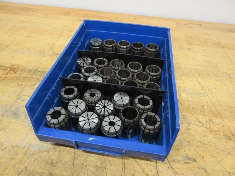 TG-100 Split Collets, (30 pcs) Assorted Diameters- Auction Item