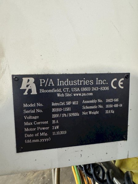 12&quot; X .138&quot; PA INDUSTRIES SRF-12 ULTRA MAGNUM SERVO FEEDER
(NEW IN 2019) STOCK # 0885625