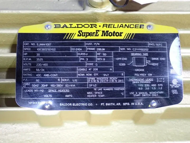 BALDOR 30 HP MOTOR  -  EJMM4108T