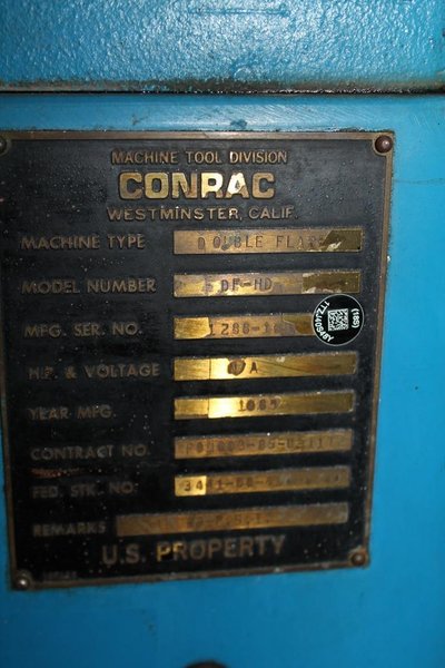 3/4' CONRAC MODEL DF-HD FLARING MACHINE: STOCK #62073