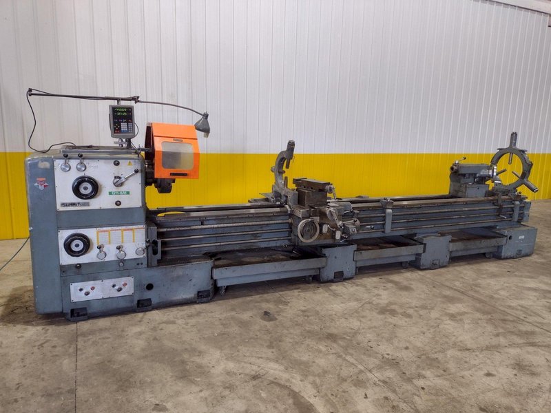 32" X 168" SUMMIT GAP BED ENGINE LATHE. STOCK # 0661425