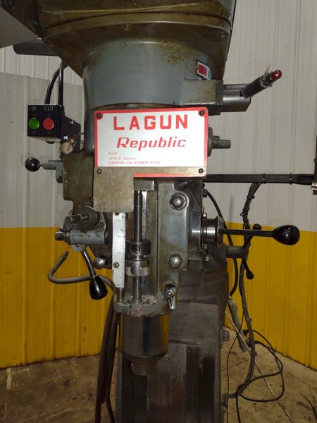 3 HP LAGUN MODEL #FTV-2 VERTICAL RAM TYPE KNEE MILL WIGH DRO &amp; POWER FEED  : YOBRO 25403