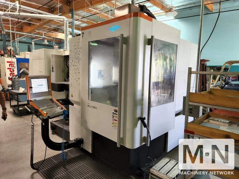 GF Mikron E 500 U 5-Axis CNC Vertical Machining Center, 2018 - 1k Cutting Hours
