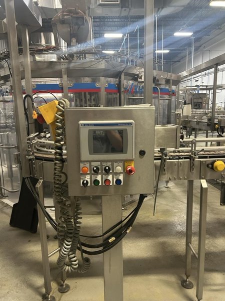 48-Head KHS Rotary Short-Tube Bottle Rinser, Filler, Crowner with Complete Used Bottling Line including Depalletizer, Labeler, Crown Elevator, Case Packer, Case Erector, Carrier Erector, &amp; More, 2013