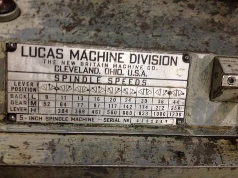 5&#039; LUCAS HORIZONTAL BORING MILL: STOCK #65650