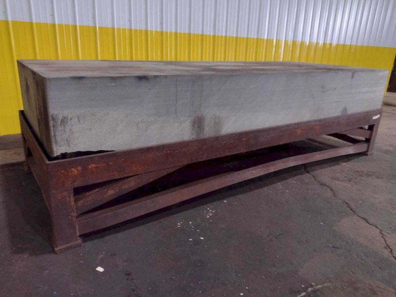 10&#039; x 4&#039; X 16&quot; PRECISION GRANITE SURFACE PLATE W/ TABLE STAND: STOCK #19003