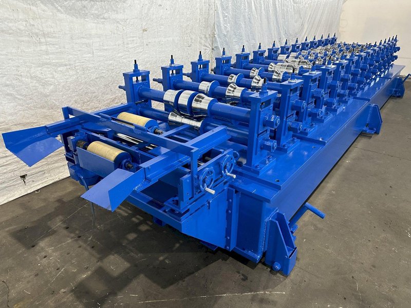 14 STAND X 3-1/2&quot; X 50&quot; BRADBURY SHADOW PANEL RAFTED ROLLFORMING LINE. STOCK # 0205722