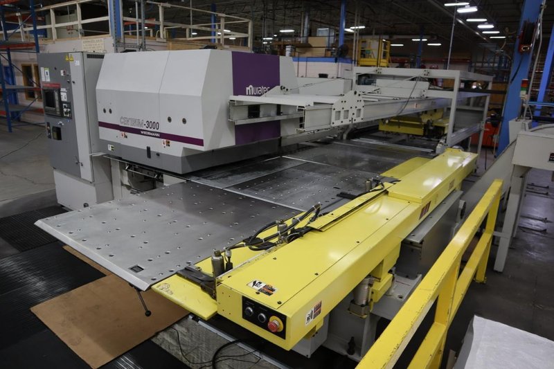 Murata Wiedemann C-3000 CNC Turret Punch, F1-1250 Cell Loader, 54 Station Turret, Slug Conveyor