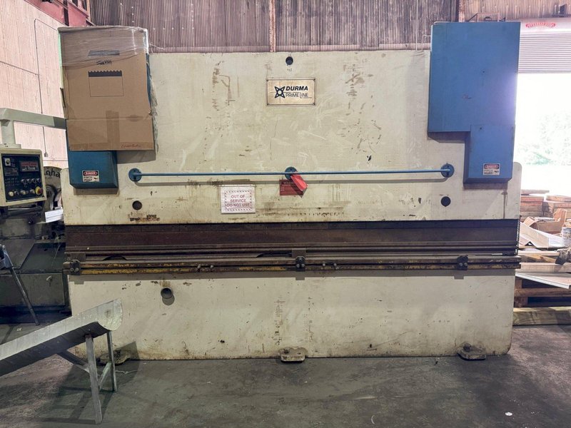 220 TON X 12' DURMAZALAR/FINELINE HAP37200 CNC PRESS BRAKE. STOCK # 0342525