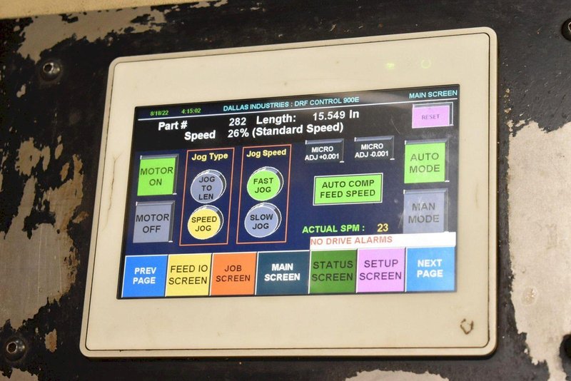 24" Dallas Servo Roll Feed Model DRF-424 on Cabinet