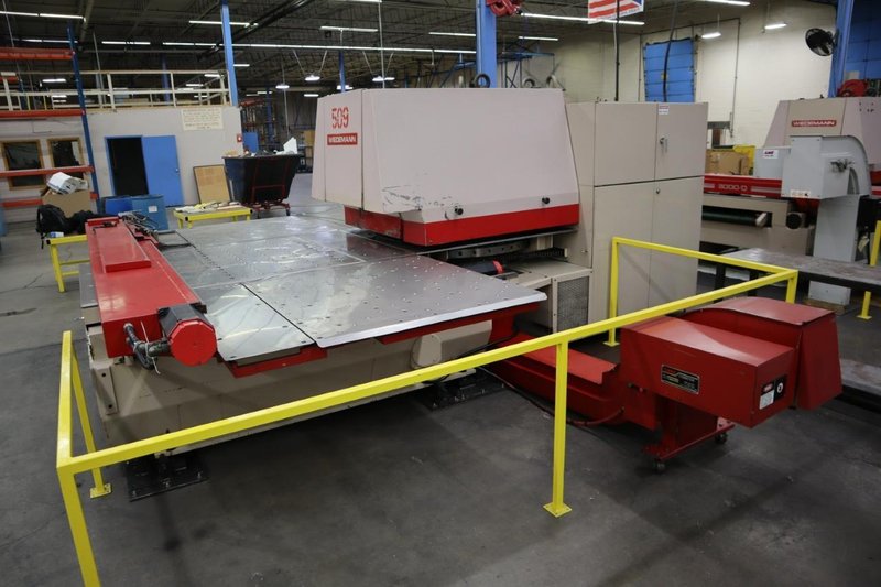 Murata Wiedemann Centrum 3000 CNC Turret Punch Press, 33 Ton, Fanuc  OOP Talkative PIII Control, 54 Station Turret, (2)AI Stations